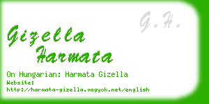 gizella harmata business card